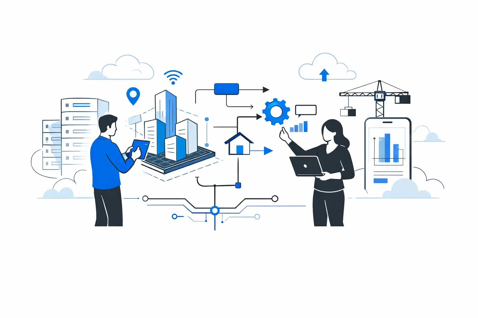 Цифровизация девелопмента: как внедрить BIM, AI и платформы данных для ускорения строительства и роста прибыли